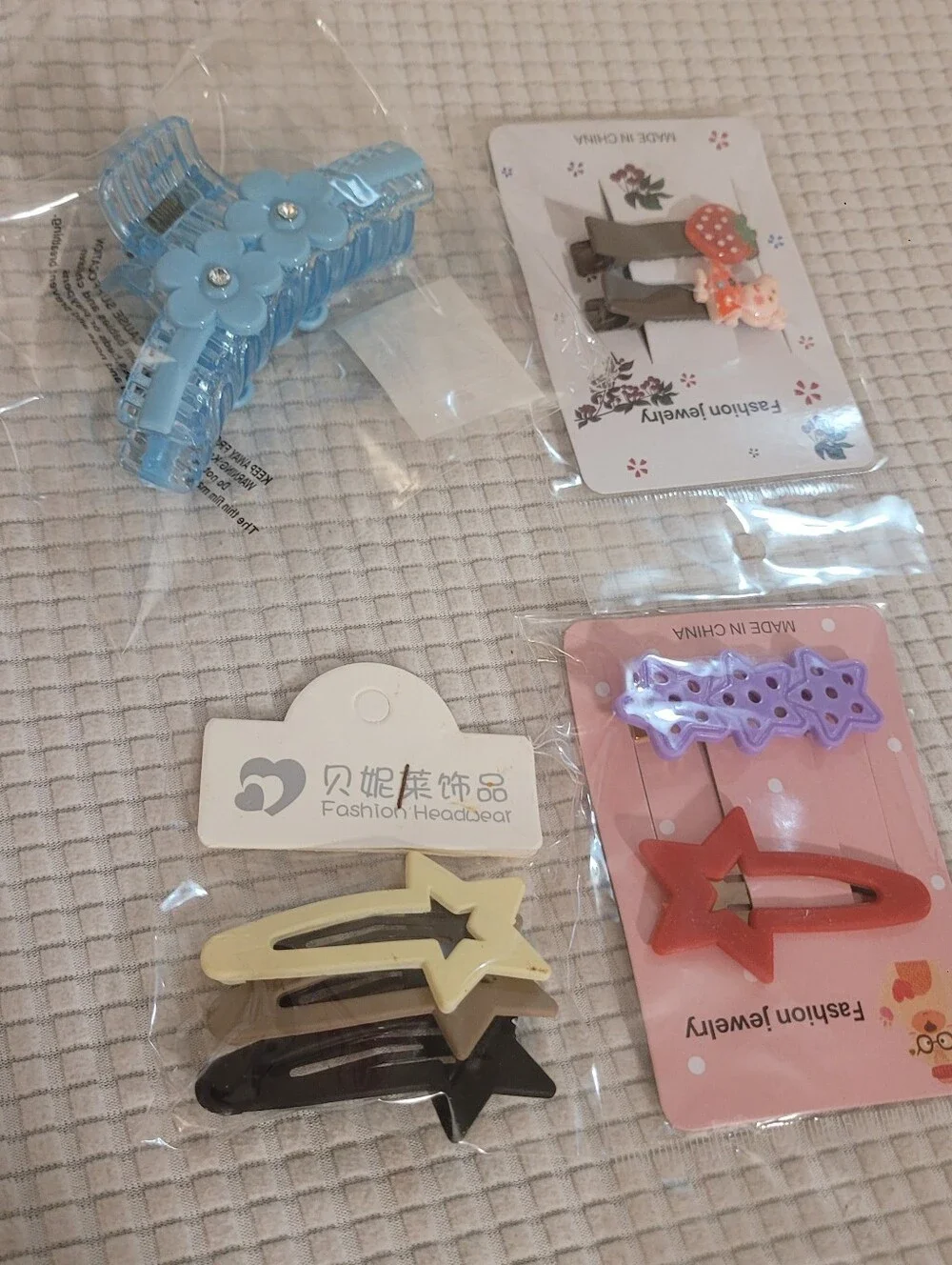 Kids Pink and Multicolor Hair Accessories Set